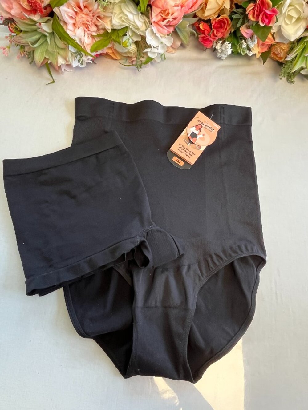 2 Pair Shapewear Panty Bundle Shapermint NWT Just Be Black 3XL